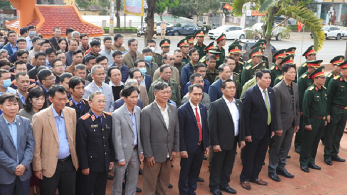 Lễ viếng Nghĩa trang Liệt sỹ huyện Ea H’leo nhân dịp Tết nguyên đán Quý Mão năm 2023 
